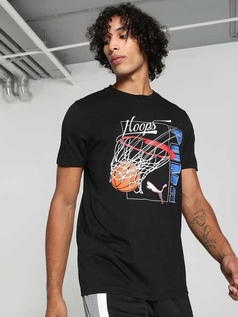Puma Black Regular Fit Printed Sports T-Shirt-picture-26