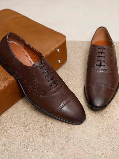 Louis Stitch Men's Brown Oxford Shoes