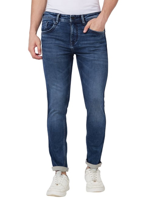 Spykar Blue Cotton Skinny Fit Jeans-picture-23