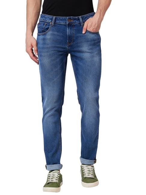 Spykar Blue Cotton Skinny Fit Jeans-picture-15