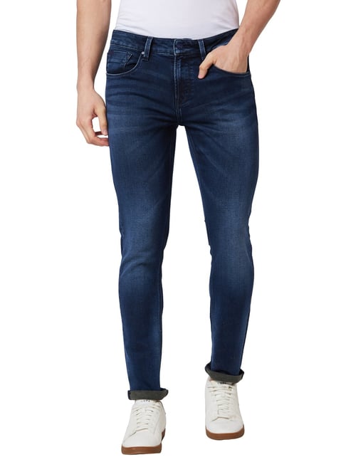 Spykar Blue Cotton Skinny Fit Jeans-picture-19