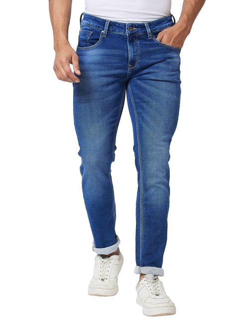 Spykar Blue Cotton Skinny Fit Jeans-picture-18