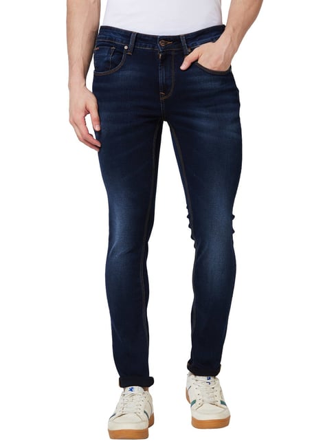 Spykar Blue Cotton Skinny Fit Jeans-picture-37