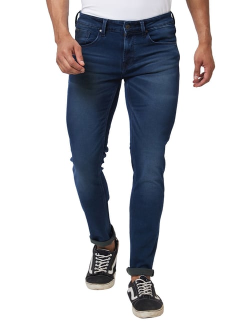 Spykar Blue Cotton Skinny Fit Jeans-picture-20