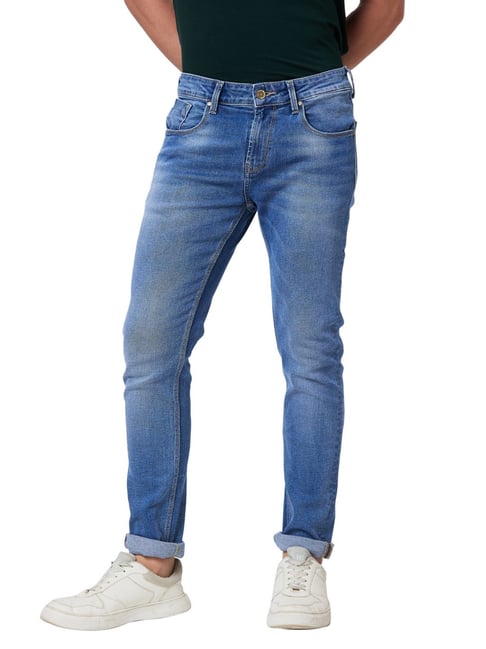 Spykar Blue Cotton Skinny Fit Jeans-picture-39