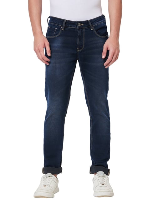 Spykar Blue Cotton Skinny Fit Jeans-picture-30
