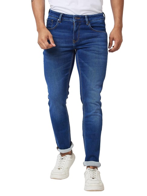 Spykar Blue Cotton Skinny Fit Jeans-picture-21