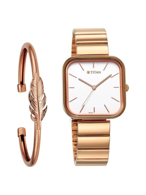Buy Titan Analog Dial Silver Band Gold Watch-2606Ym08 For Womens Online at  Best Prices in India - JioMart.