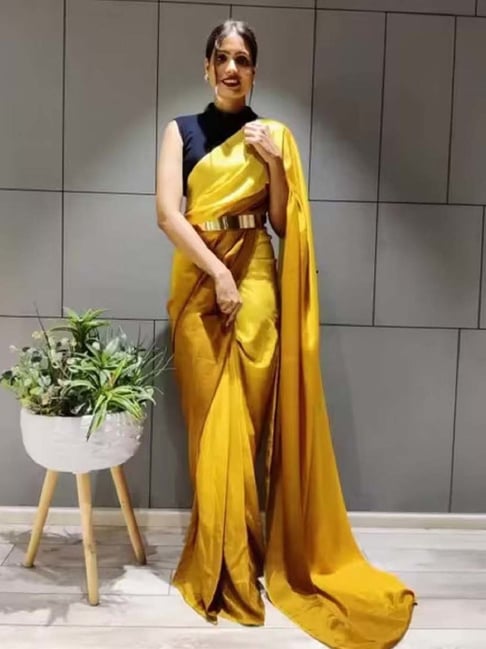 Summer Yellow . Tie Dye . Hand Crafted . Summer . Saree . | Simple sarees,  Summer yellow, Saree