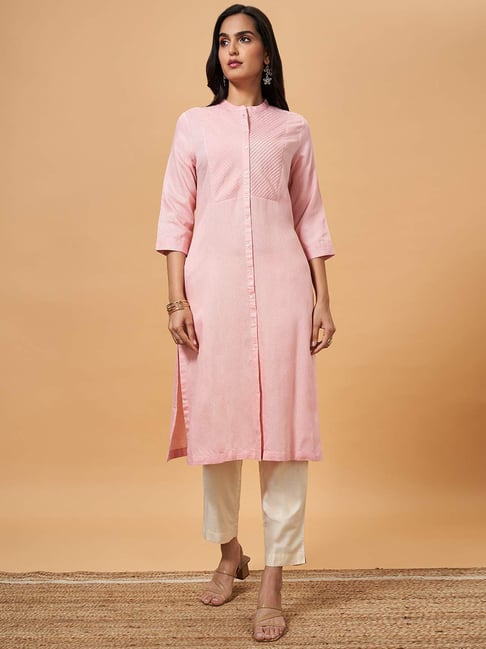 Marigold Lane Pink Straight Kurta-picture-20
