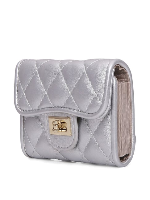 Inc.5 Silver PU Textured Wallet-picture-44