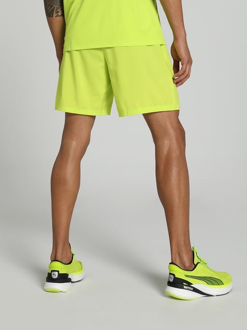 Puma Running Essentials In Green Performance Fit Sports Shorts