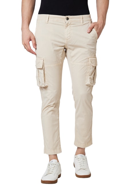 Buy Olive Green and Beige Combo of 2 Four Pocket Cargo Pants Cotton for  Best Price, Reviews, Free Shipping