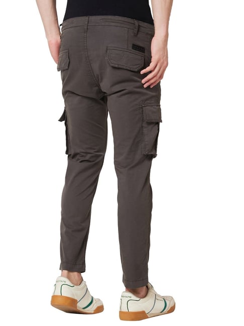 ASOS DESIGN Petite oversized cargo trousers in grey | ASOS