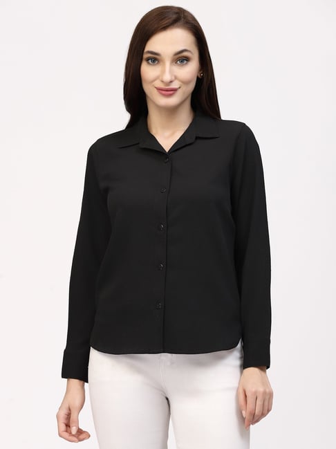 Strong & Brave Black Regular Fit Shirt-picture-10
