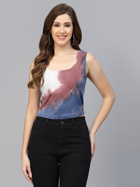 Strong & Brave Multicolor Cotton Tie - Dye Top-picture-37