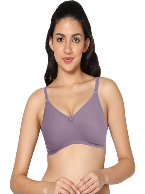 IN CARE Purple Non-Wired Full Coverage Push-Up Bra