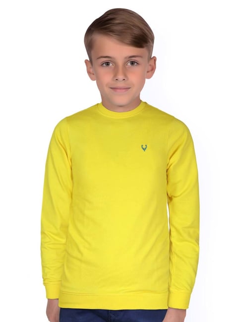 Allen Solly Junior Yellow Logo Full Sleeves Sweatshirt-picture-18