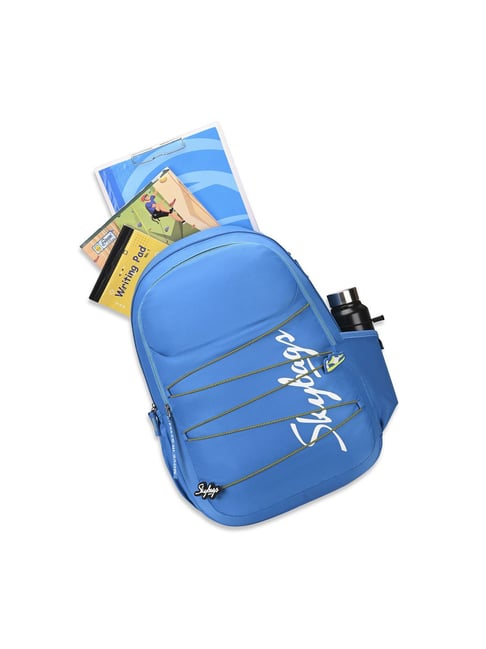 Skybags Maze Pro 04 Blue Polyester Printed Backpack 35 Ltrs