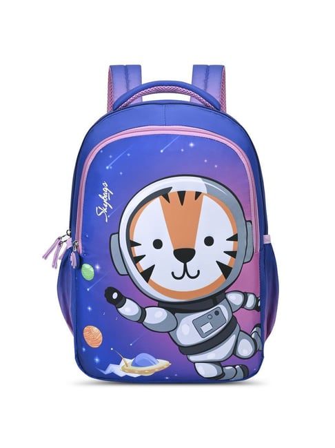 Skybags Snuggle 03 Orchid Blue Polyester Printed Backpack - 18 Ltrs-picture-17