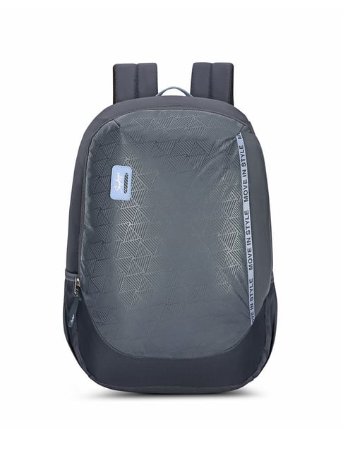Skybags Whiz Dark Grey Polyester Printed Laptop Backpack - 26 Ltrs-picture-27