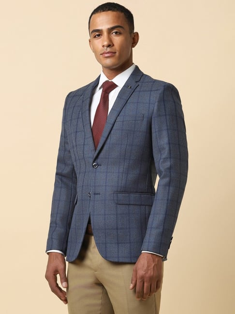 Allen solly blue clearance blazer