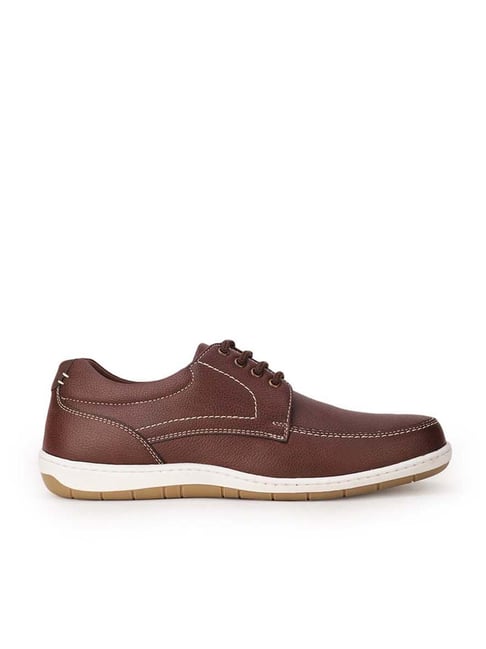 Bata Men's I Brown Derby Shoes