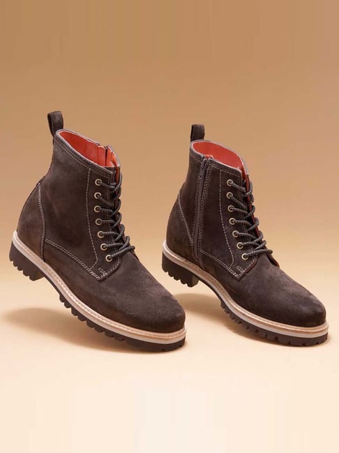 Ruosh Men's Olive Derby Boots-picture-37