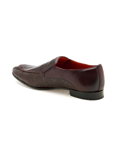 Ruosh Men's Burgundy Formal Loafers