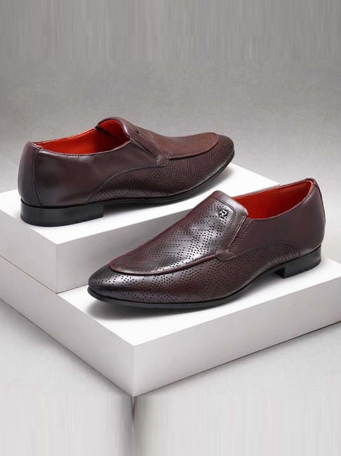 Buy Ruosh Men s Burgundy Formal Loafers at Best Price Tata CLiQ