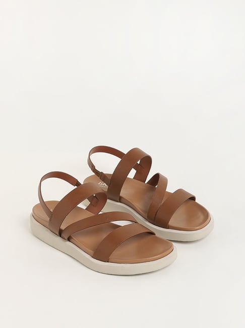 Buy LUNA BLU by Westside Dark Brown Strapped Sandals For Women Online At  Tata CLiQ