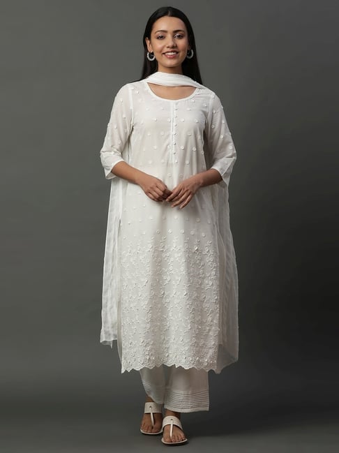 Aurelia Women Floral Print Straight Kurta - Buy Aurelia Women Floral Print  Straight Kurta Online at Best Prices in India | Flipkart.com