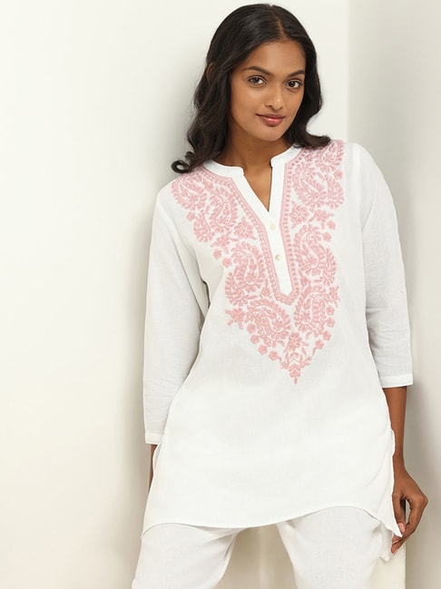 Buy Utsa by Westside Pink Printed Kurti for Online @ Tata CLiQ