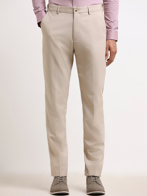 Buy Ted Baker Women Natural Straight Leg Flood Length Trousers Online -  871278 | The Collective
