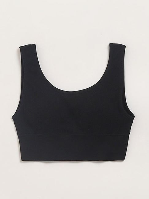 Seamless Ribbed Bralette Top (Charcoal) – Zen + Zeus Clothing Co.