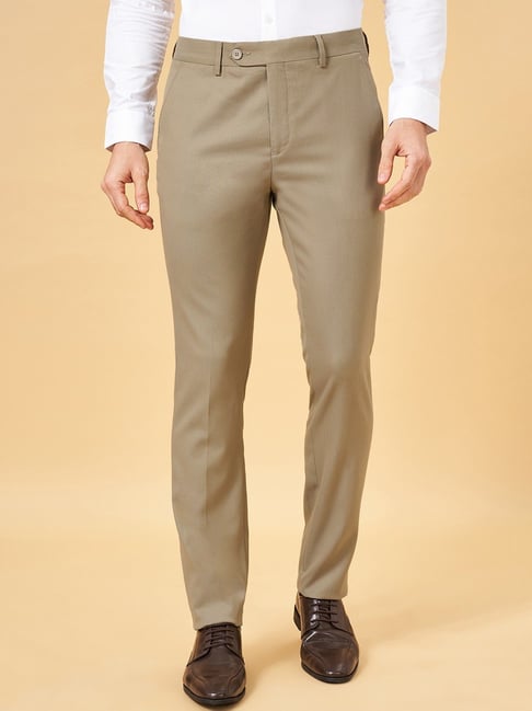 Buy AD & AV Men Brown Solid Synthetic Pack Of 2 Formal Trousers Online at  Best Prices in India - JioMart.