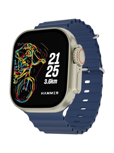 Hammer Active 2.0 Plus 2.1 inch HD Display BT Calling Smartwatch with Gesture Control (Blue)
