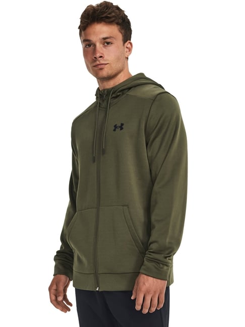 Under Armour Green Loose Fit Hooded Sweatshirt