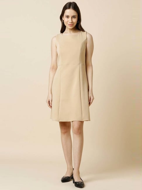 Buy Allen Solly Beige A Line Dress for Women Online Tata CLiQ