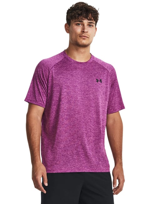 Buy Under Armour Purple Loose Fit Sports T-Shirt for Mens Online