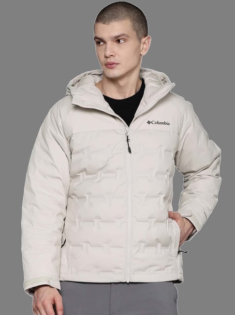 Buy Columbia Light Beige Regular Fit Grand Trek Hooded Jacket for