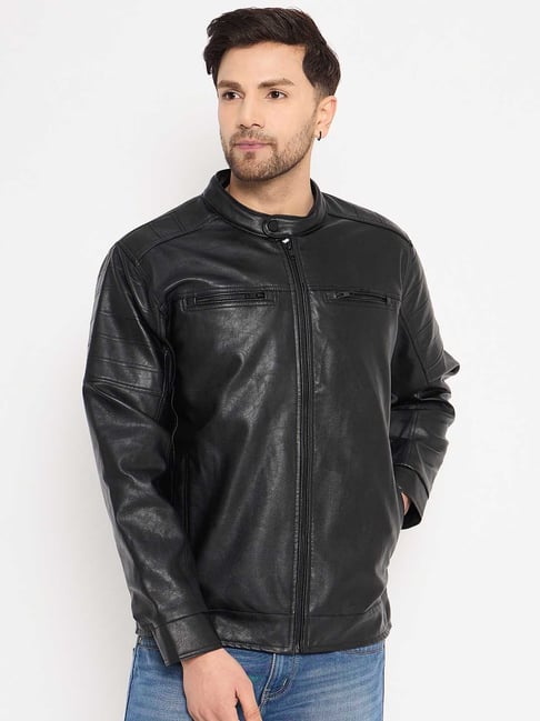 Buy Stylish Black Polyester Self Pattern Long Sleeves Jackets For Men  Online In India At Discounted Prices