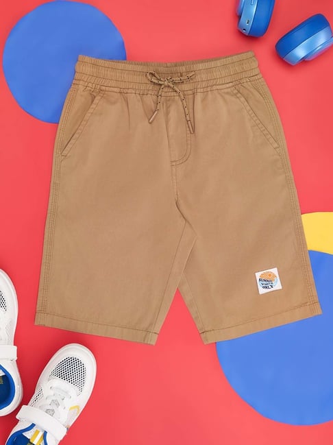 Pantaloons Junior Beige Cotton Regular Fit Shorts-picture-24