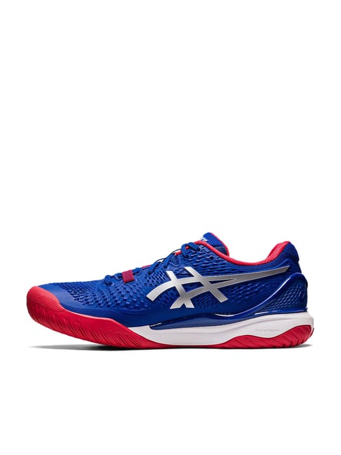 Buy Asics Men's GEL-RESOLUTION 9 LIMITED EDITION Blue Tennis Shoes