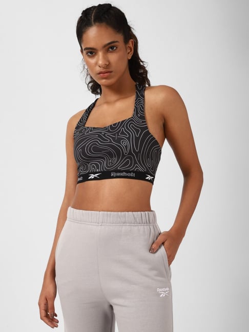 Reebok Black Printed Sports Bra-picture-45