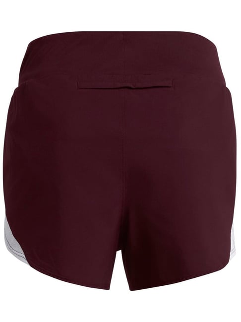 UNDER ARMOUR Maroon Mid Rise Sports Shorts