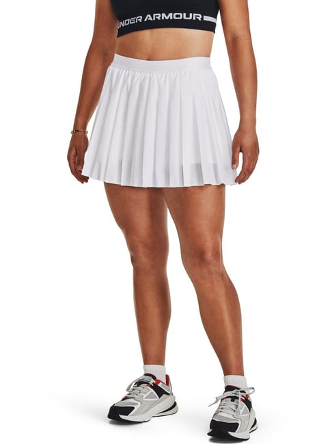 UNDER ARMOUR White Pleated Sports Skorts