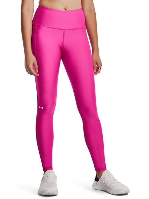 UNDER ARMOUR Pink Mid Rise Sports Leggings
