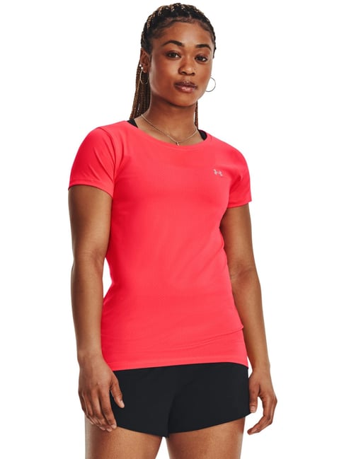 UNDER ARMOUR Pink Slim Fit Sports T-Shirt