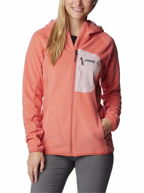 Buy Columbia Orange Hooded Sports Jacket for Women Online Tata CLiQ